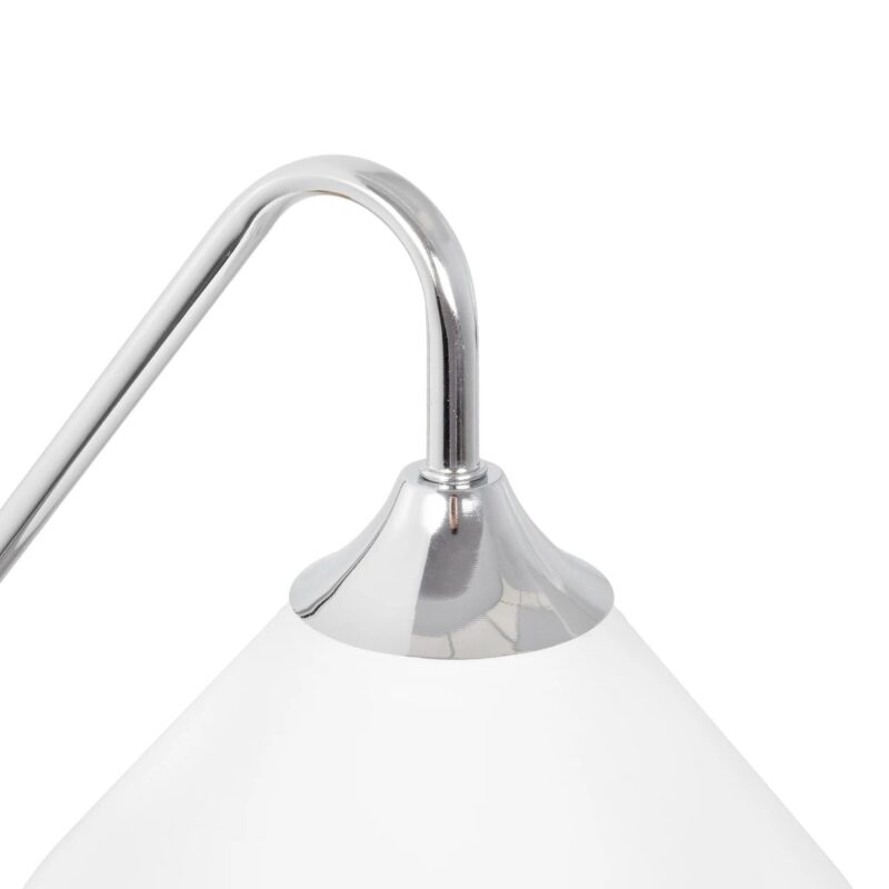 GLOBOSTAR® ALESSIA 999-0179 Μοντέρνο Φωτιστικό Τοίχου – Απλίκα με Ντουί 1 x E27 AC 220-240V IP20 – Μπεζ & Ασημί – Μ18 x Π26 x Υ29cm