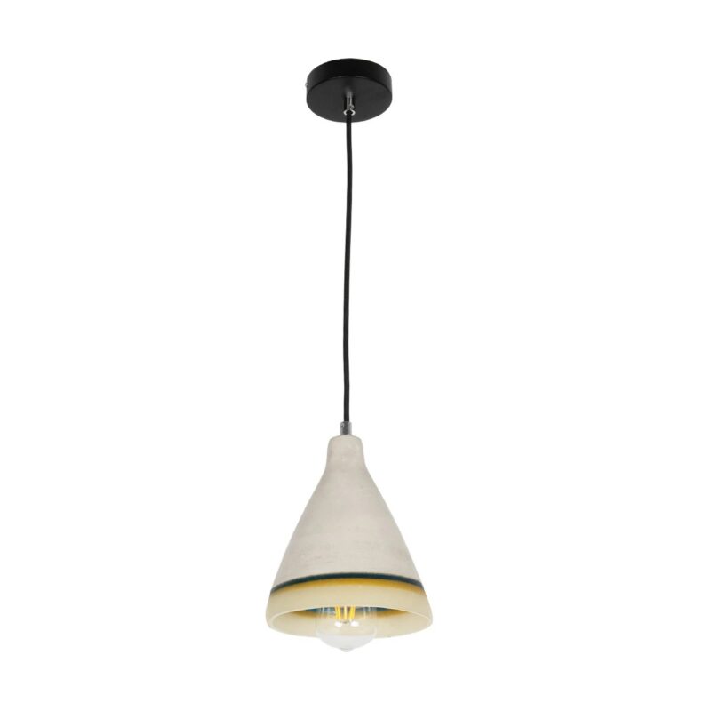 GLOBOSTAR® BEVIN 999-0219 Μοντέρνο Κρεμαστό Φωτιστικό Οροφής με Ντουί 1 x E27 AC 220-240V IP20 – Πολύχρωμο – Μ17 x Π17 x Υ21,5cm
