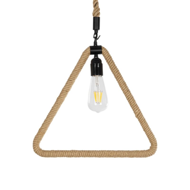 GLOBOSTAR® MALVERN 999-0235 Vintage Κρεμαστό Φωτιστικό Οροφής με Ντουί 1 x E27 AC 220-240V IP20 – Μαύρο & Μπεζ – Μ38 x Π4 x Υ42.5cm