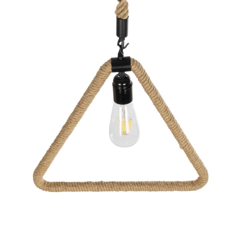 GLOBOSTAR® MALVERN 999-0235 Vintage Κρεμαστό Φωτιστικό Οροφής με Ντουί 1 x E27 AC 220-240V IP20 – Μαύρο & Μπεζ – Μ38 x Π4 x Υ42.5cm