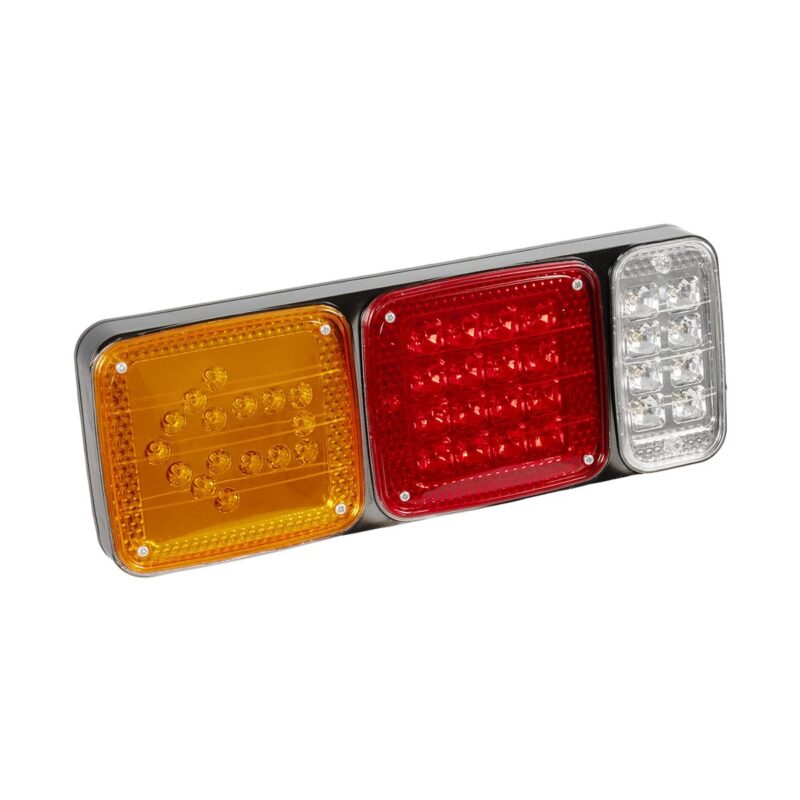 GLOBOSTAR® ARROWLIGHT 999-0262 Πίσω Φανάρι Οχημάτων Βέλος LED 9W 360lm 180° DC 24V Αδιάβροχο IP66 Πορτοκαλί & Κόκκινο & Ψυχρό Λευκό 6000K – Μ40 x Π3.5 x Υ15cm – Πακέτο 2 Τεμαχίων – 1 Χρόνο Εγγύηση