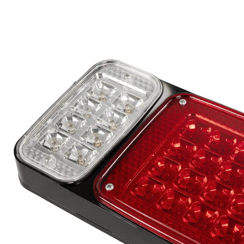 GLOBOSTAR® ARROWLIGHT 999-0262 Πίσω Φανάρι Οχημάτων Βέλος LED 9W 360lm 180° DC 24V Αδιάβροχο IP66 Πορτοκαλί & Κόκκινο & Ψυχρό Λευκό 6000K – Μ40 x Π3.5 x Υ15cm – Πακέτο 2 Τεμαχίων – 1 Χρόνο Εγγύηση