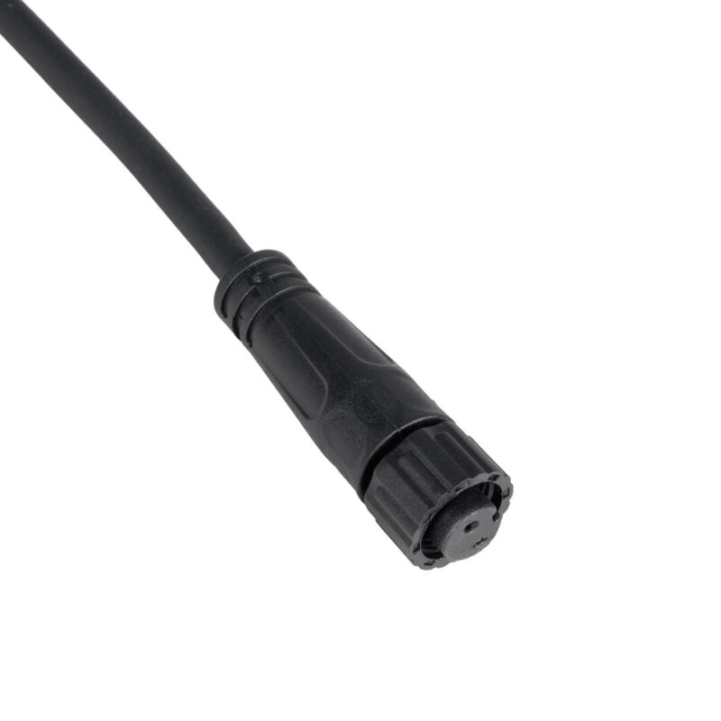 GLOBOSTAR® CONNECTOR 999-0265 2 Pin Σύνδεσμος Τροφοδοσίας για Wall Washers & Προβολείς με Είσοδο 2 x 0.25mm2 & Έξοδο 1 x Αρσενικό Βύσμα Αδιάβροχο IP65 – Μαύρο – Μ20 x Π1.5 x Υ1.5cm