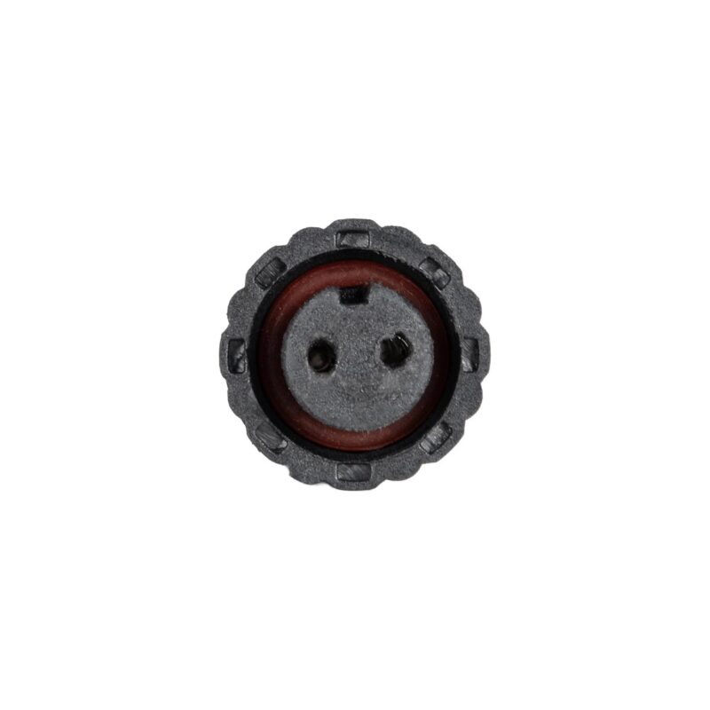 GLOBOSTAR® CONNECTOR 999-0265 2 Pin Σύνδεσμος Τροφοδοσίας για Wall Washers & Προβολείς με Είσοδο 2 x 0.25mm2 & Έξοδο 1 x Αρσενικό Βύσμα Αδιάβροχο IP65 – Μαύρο – Μ20 x Π1.5 x Υ1.5cm