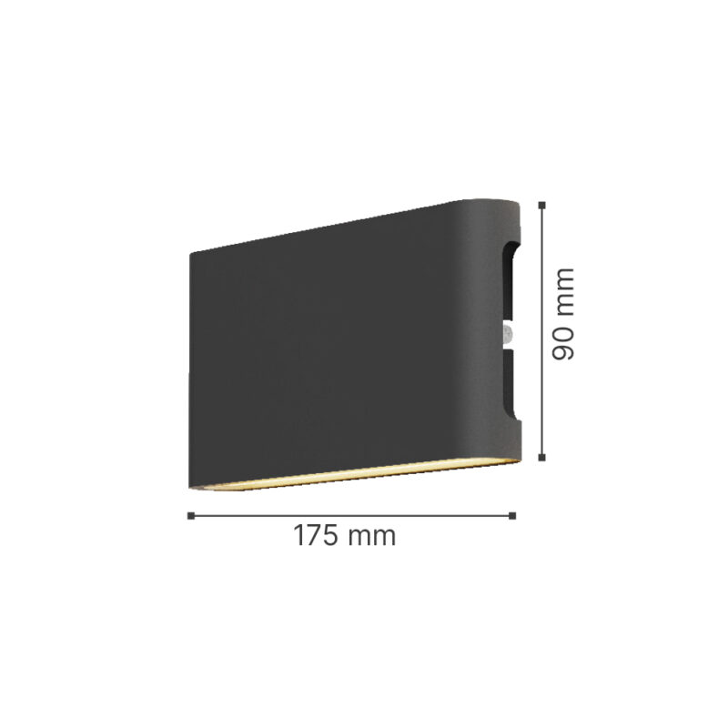 it-Lighting Niskey – LED 10W 3CCT Up and Down Wall Light in Grey Color (80204130)