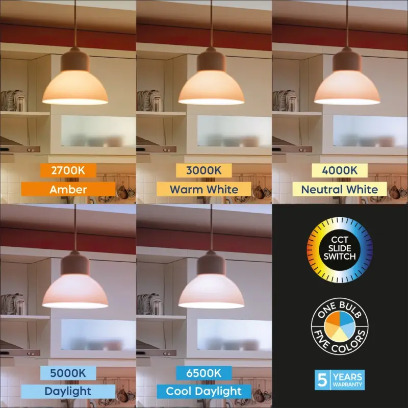 Braytron Λάμπα LED A60 E27 8.5W 880lm 5CCT 180° BA13‑00880
