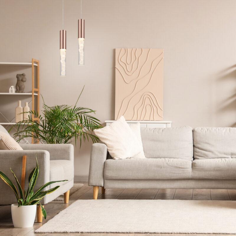 OASIS-ΦΩΤΙΣΤΙΚΟ ΚΡΕΜΑΣΤΟ ΧΑΛΚΙΝΟ ΑΛΟΥΜΙΝΙΟΥ LED COB 7W CCT 350LM IP20 50X50X1500MM ACA – CNP7PBRCCT
