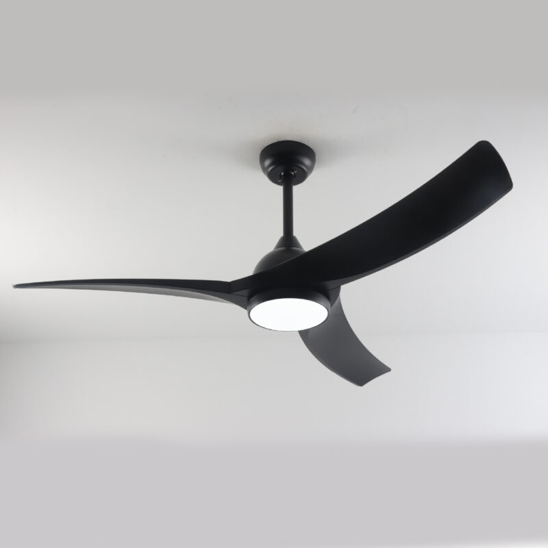 Ανεμιστήρας Οροφής Μαύρος LED 24W – 3 Πτερύγια – DC 45W – 6 Ταχύτητες – 132cm ACA FANGS419B