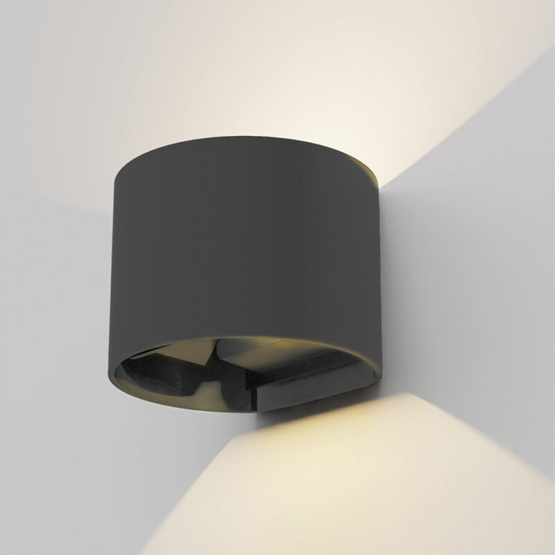 it-Lighting Απλίκα Up-Down LED 6W 3CCT IP65 Ανθρακί Πλαστικό (80203540)