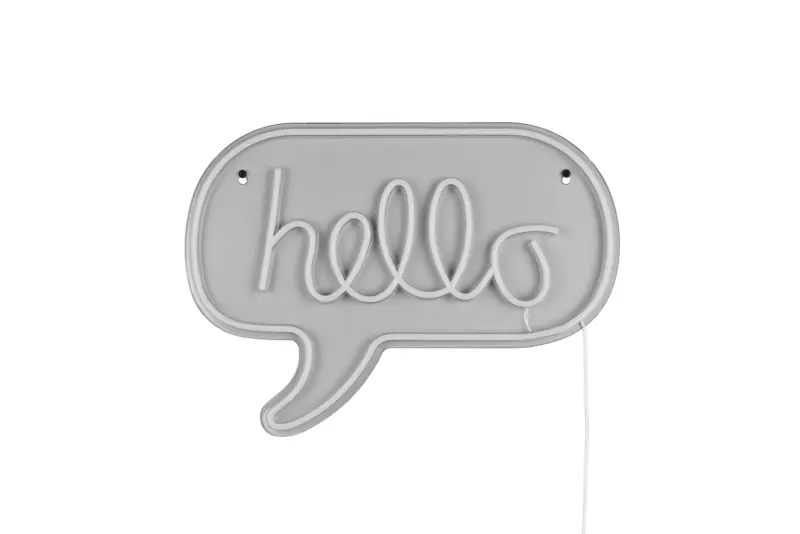 Φωτιστικό Τοίχου Επιγραφή “Hello” Σχέδιο Neon LED Reality – R23711100