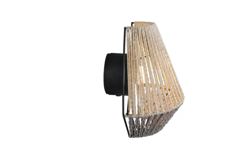 Reality Επαναφορτιζόμενο Φωτιστικό Τοίχου LIRA LED Dimmable 1.5W 3000K Καφέ Ψάθινο – R25991126