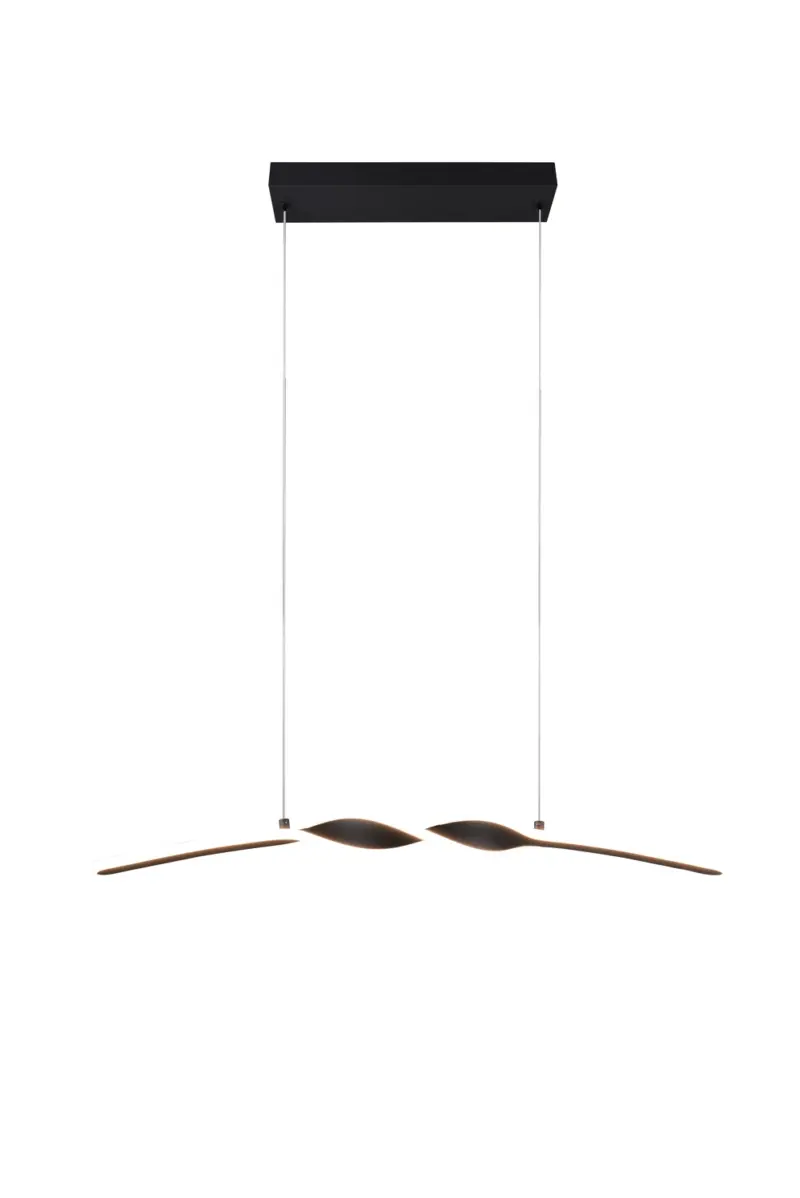 GINKO Κρεμαστό Φωτιστικό LED 18W 1980 lm 3000K Μαύρο Ματ – Reality R35791132
