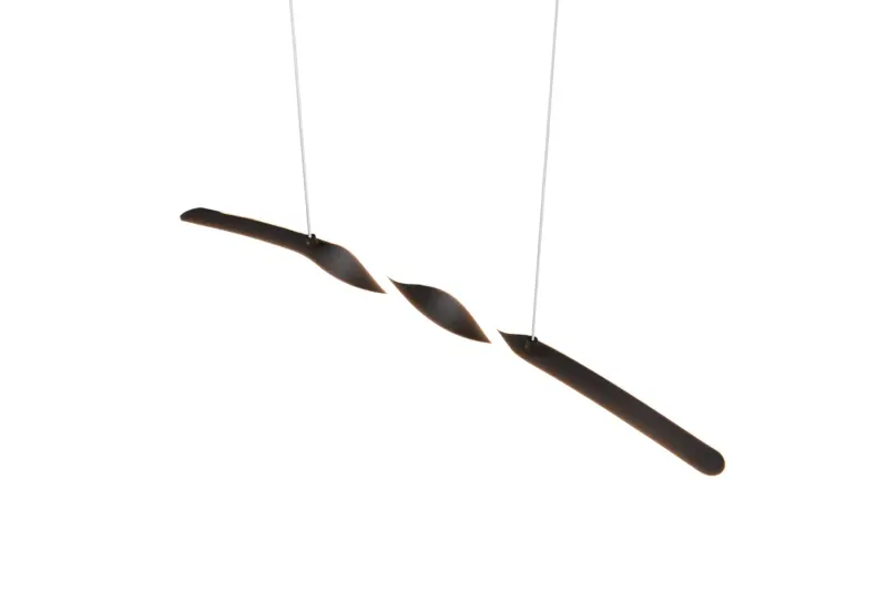 GINKO Κρεμαστό Φωτιστικό LED 18W 1980 lm 3000K Μαύρο Ματ – Reality R35791132