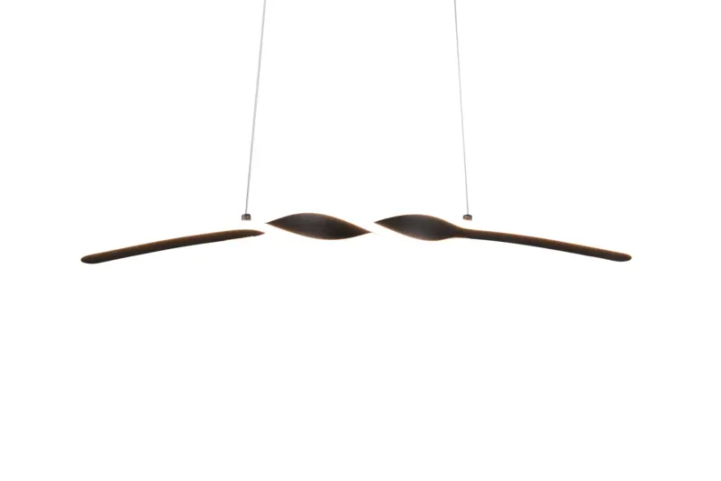 GINKO Κρεμαστό Φωτιστικό LED 18W 1980 lm 3000K Μαύρο Ματ – Reality R35791132