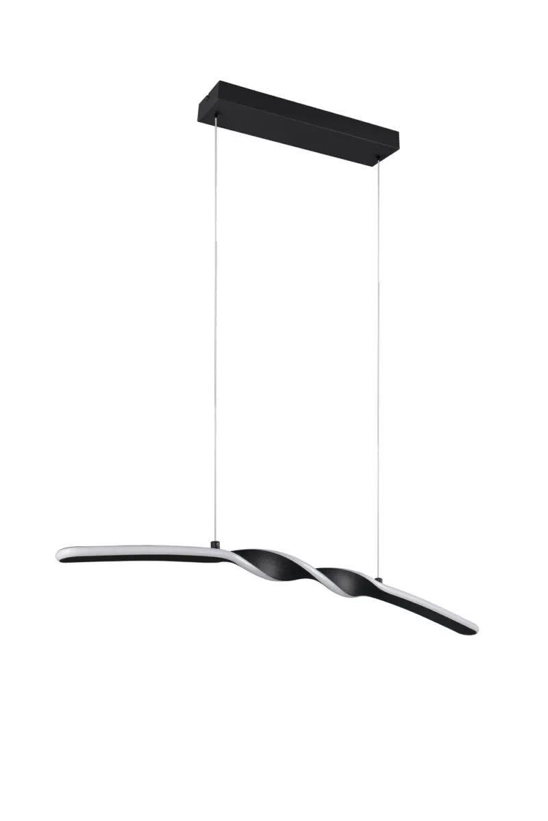 GINKO Κρεμαστό Φωτιστικό LED 18W 1980 lm 3000K Μαύρο Ματ – Reality R35791132