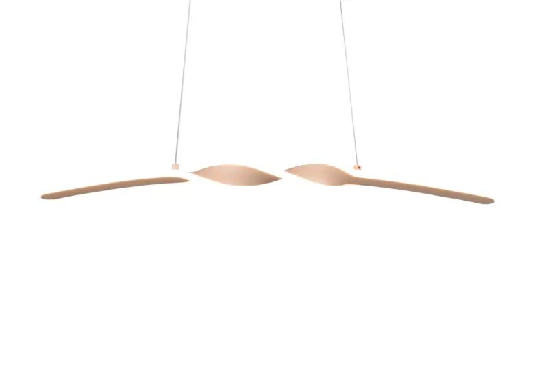 GINKO LED Κρεμαστό Φωτιστικό Ράγα 18W 1980 lm 3000K Μπεζ Άμμου/Λευκό – Reality R35791166