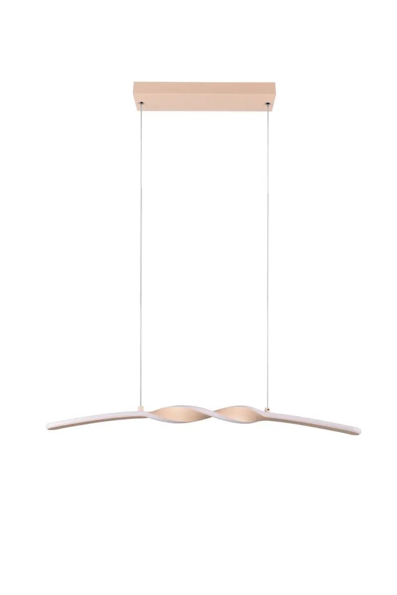 GINKO LED Κρεμαστό Φωτιστικό Ράγα 18W 1980 lm 3000K Μπεζ Άμμου/Λευκό – Reality R35791166