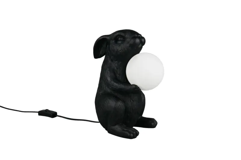 Φωτιστικό Τραπεζιού Σχέδιο Λαγός Reality RABBIT Μαύρο 1xG9 – R56511002