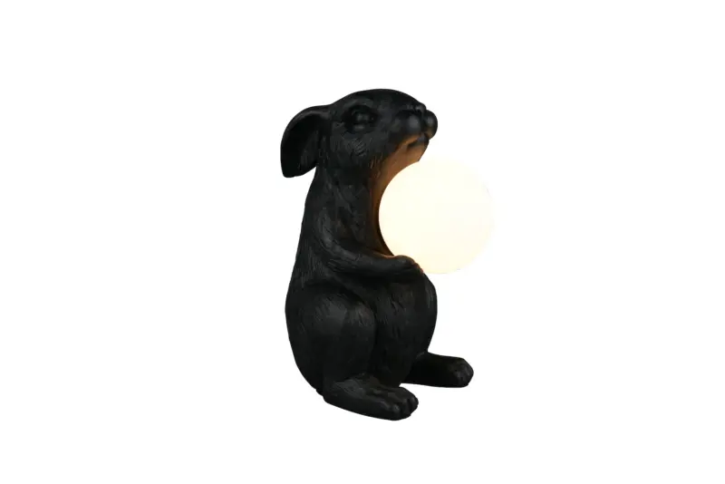 Φωτιστικό Τραπεζιού Σχέδιο Λαγός Reality RABBIT Μαύρο 1xG9 – R56511002