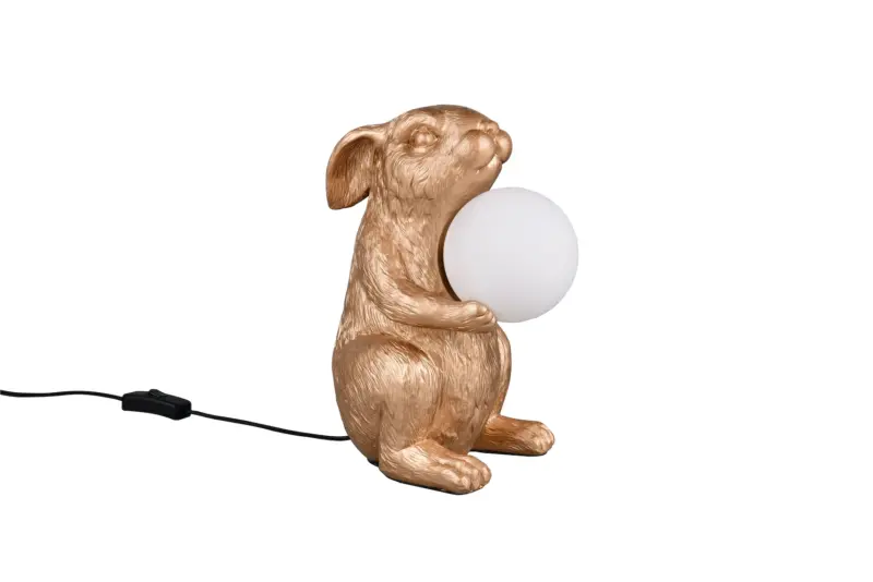 Φωτιστικό Τραπεζιού Σχέδιο Λαγός Reality RABBIT Χρυσό 1xG9 – R56511079