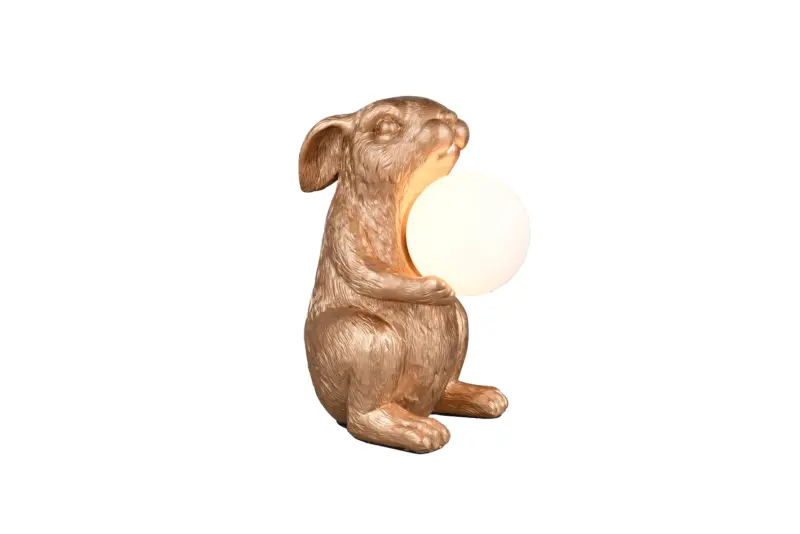 Φωτιστικό Τραπεζιού Σχέδιο Λαγός Reality RABBIT Χρυσό 1xG9 – R56511079