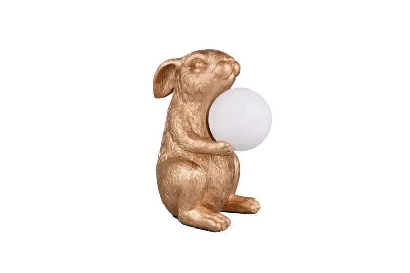 Φωτιστικό Τραπεζιού Σχέδιο Λαγός Reality RABBIT Χρυσό 1xG9 – R56511079