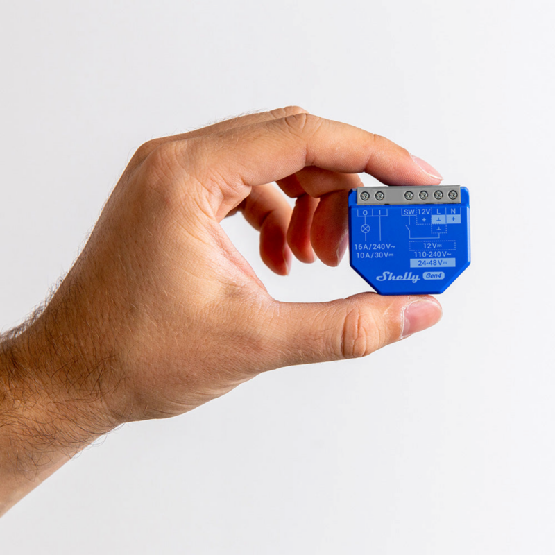 Shelly 1 Gen4 | Smart Wi-Fi / Zigbee / Matter Ρελέ Διακόπτης 16Α με Dry Contacts- EAN 3800238070687