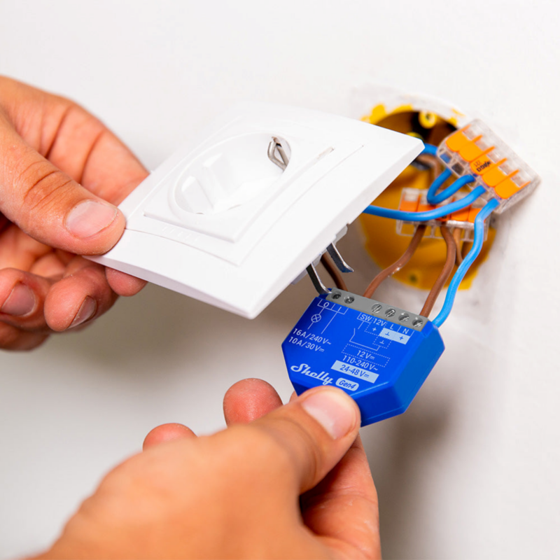 Shelly 1 Gen4 | Smart Wi-Fi / Zigbee / Matter Ρελέ Διακόπτης 16Α με Dry Contacts- EAN 3800238070687