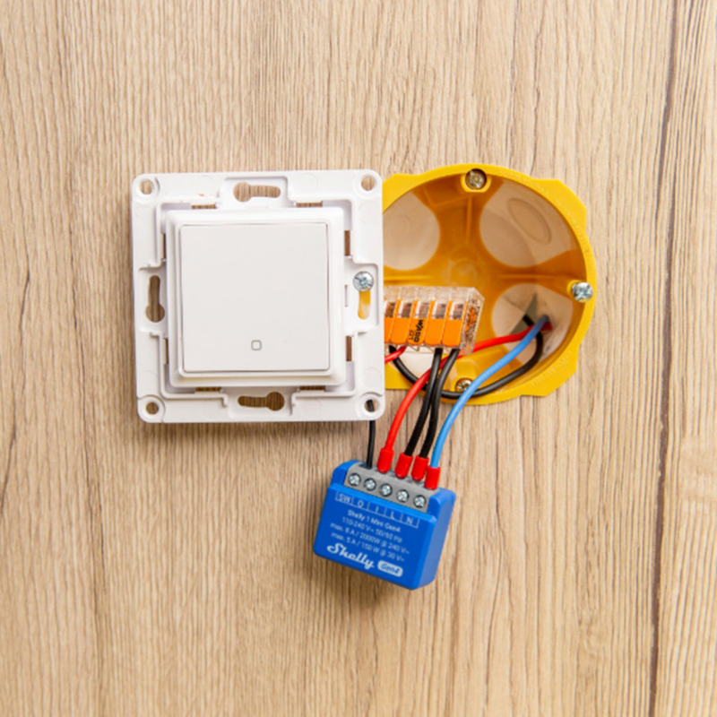 Shelly 1 Mini Gen4 | Smart Wi-Fi / Zigbee / Bluetooth / Matter Ρελέ Διακόπτης 8A Dry-contact – EAN 3800238070786