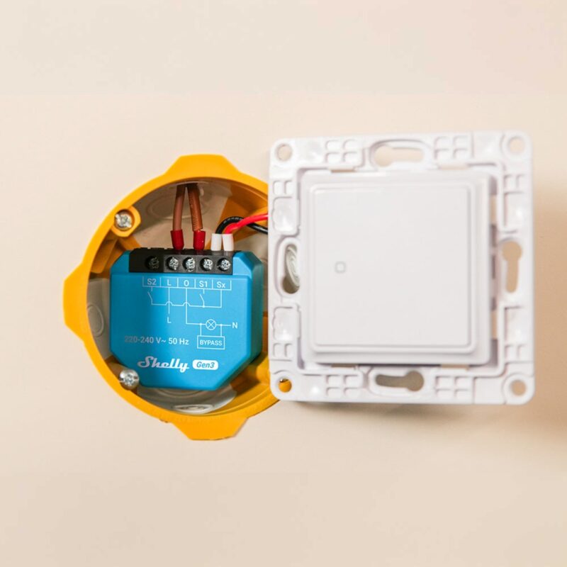 Shelly 1L Gen3 |  Smart Wi‑Fi Διακόπτης Χωρίς Ουδέτερο – EAN 3800235261637