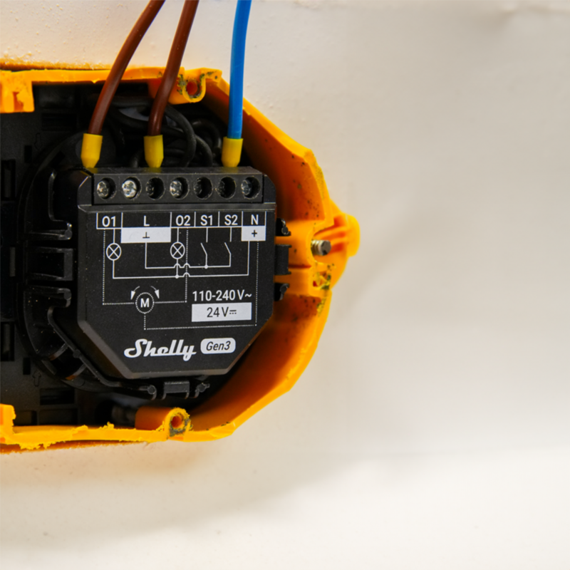 Shelly 2PM Gen3 | Διπλό Smart Wi-Fi / Bluetooth Ρελέ με Μέτρηση Κατανάλωσης & Roller/Shutter Control – EAN 3800235261903