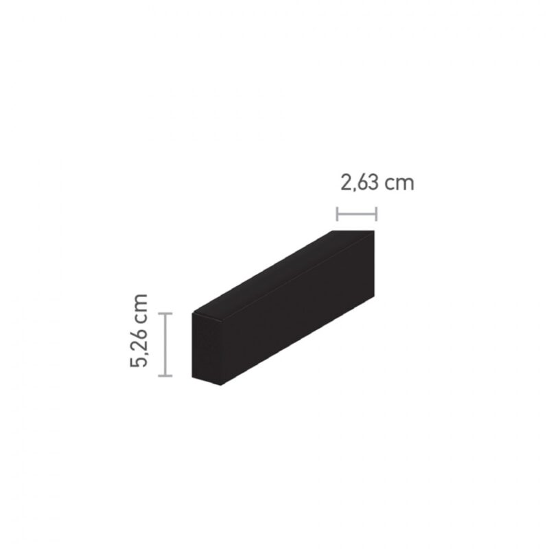 Inlight Μαγνητική ράγα μαύρη 3 μέτρων (TR005-3-Black)