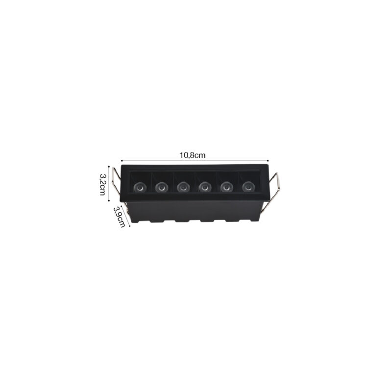 Inlight Downlight σποτ 6*3W 3CCT σε λευκή απόχρωση (X00200W)