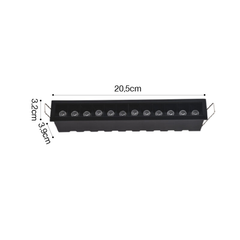 Inlight Downlight σποτ 12*3W 3CCT σε λευκή απόχρωση (X00210W)