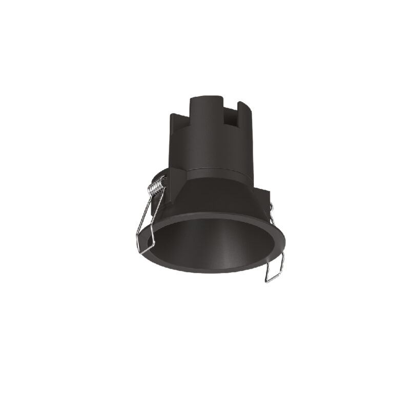 Inlight Downlight σποτ 7W 3CCT σε μαύρη απόχρωση (X00240B)