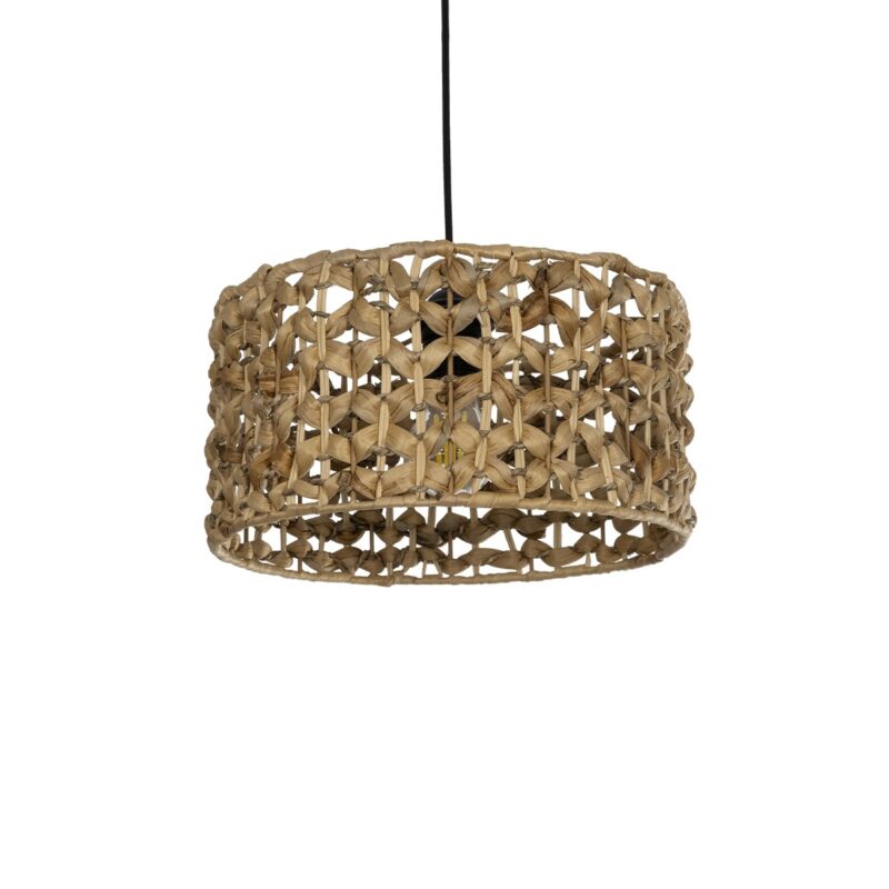 GLOBOSTAR® SAND 204-0160 Boho Κρεμαστό Φωτιστικό Οροφής με Ντουί 1 x E27 AC 220-240V IP20 – Καφέ – Μ30 x Π30 x Υ19cm