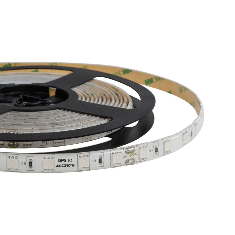 GLOBOSTAR® LUMAR 70326 Ταινία LED 14.4W/m 936lm/m 120° DC 24V Αδιάβροχη IP65 60 x SMD5050 Chip/m Μπλε Dimmable – Sanan SMD Chip – Μ500 x Π1 x Υ0.3cm – Ρολό 5 Μέτρων – 5 Χρόνια Εγγύηση