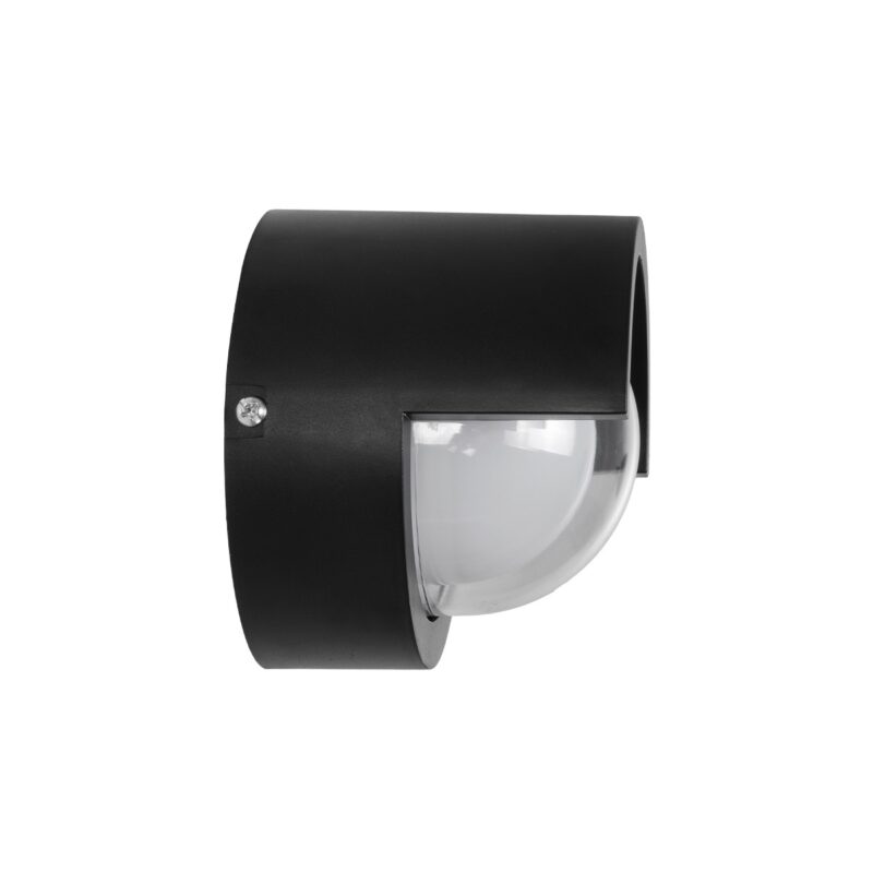 kelvo® NEXA KLV-101-0251 Φωτιστικό Τοίχου / Απλίκα LED 6W 480lm 180° AC 220-240V Αδιάβροχο IP65 Ultra Θερμό Λευκό 1800K – Sanan SMD Chip & TÜV SÜD Driver – Μαύρο Ματ – Μ11 x Π9 x Υ11cm – 5 Χρόνια Εγγύηση