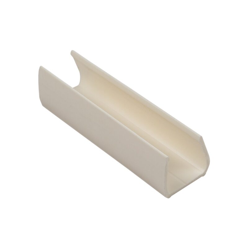 GloboStar® NEOVALE 70629 Πλαστική Βάση Στήριξης για Neon Flex 120° – Μπεζ -Μ4.8 x Π1.4 x Υ1.3cm