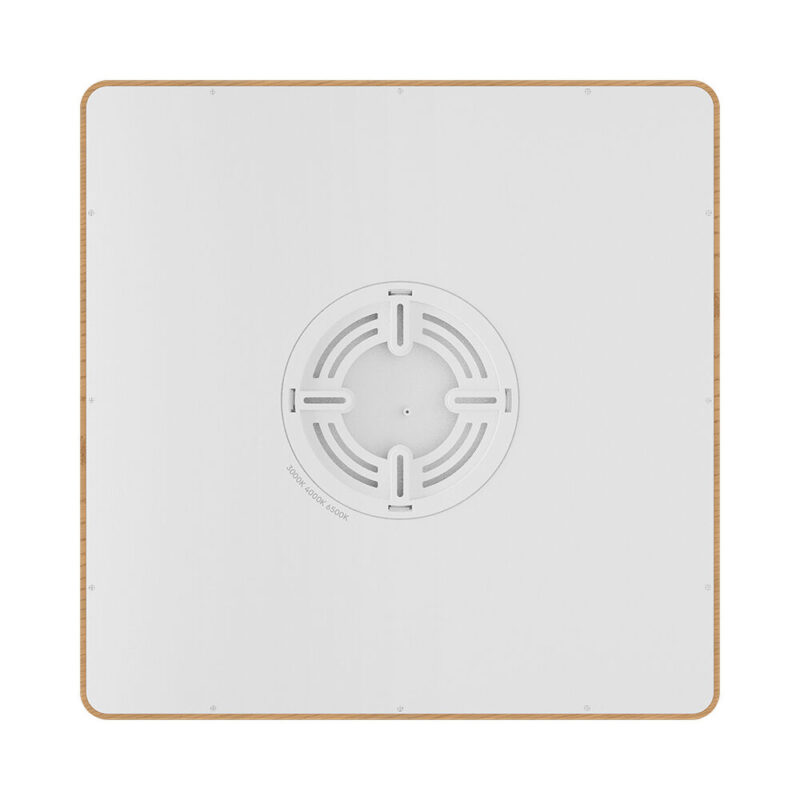 Πλαφονιέρα “Jade” slim 26W CCT Ξύλο 40×40 Braytron – BP07-10487
