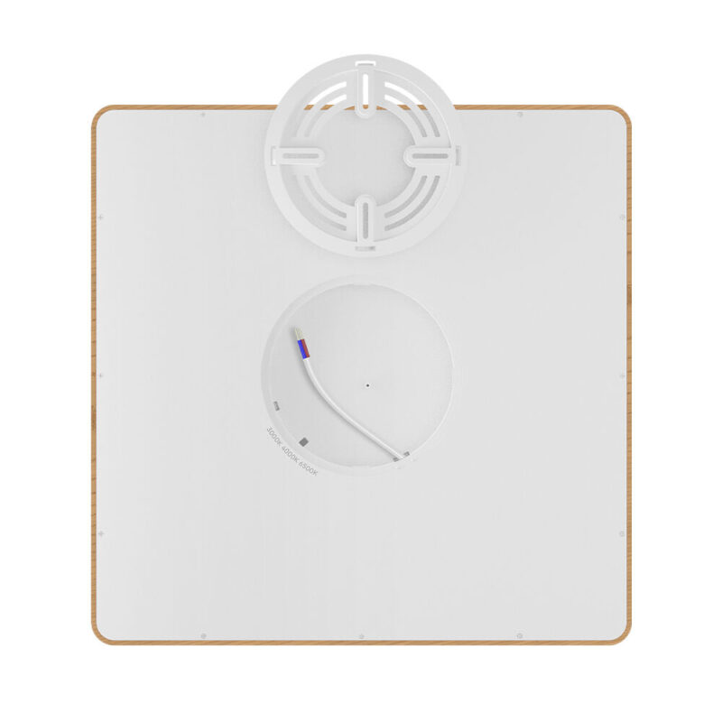 Πλαφονιέρα “Jade” slim 26W CCT Ξύλο 40×40 Braytron – BP07-10487