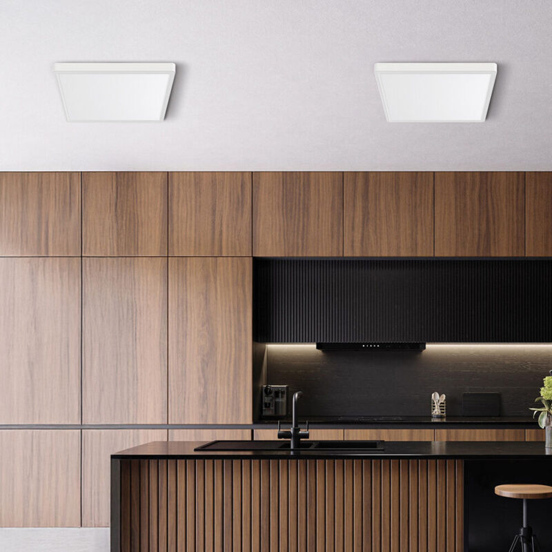 Πλαφονιέρα “Jade” slim 36W CCT Λευκό 40×40 Braytron – BP07-10480