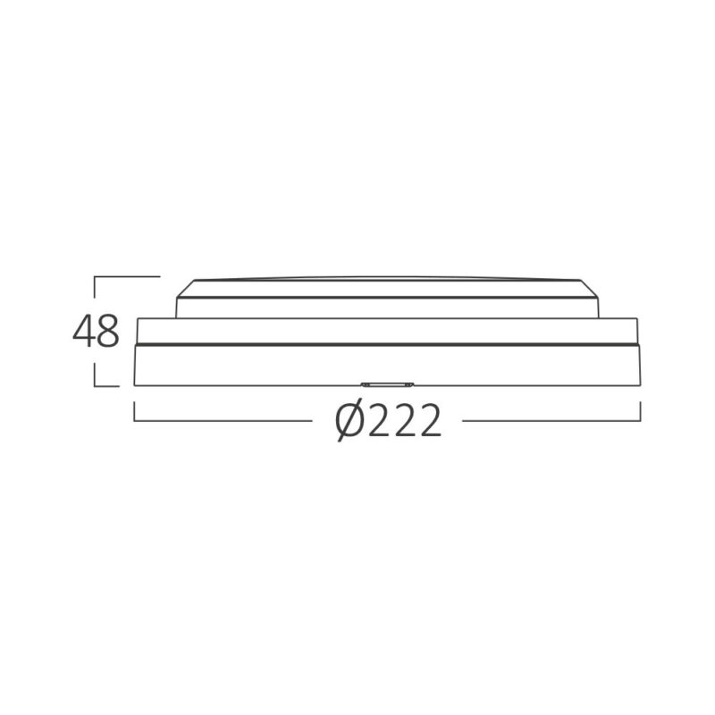 Απλίκα led “Bulkhead” 18w IP65 2020lm CCT, με ανίχνευση κίνησης Μαύρη Braytron – BC18-30781