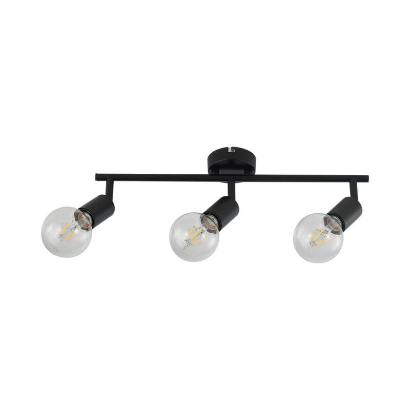 Φωτιστικό οροφής 3 x Ε27 Μαύρο Braytron – BV04-00032