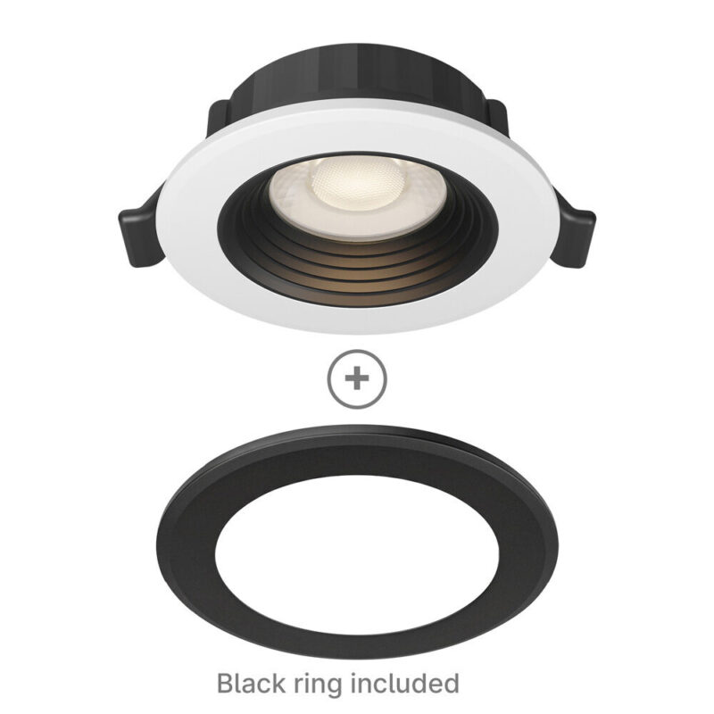 Σποτ Led 6.5W 3CCT RND Dimmable IP20 Λευκό / Μαύρο Braytron – BD01-60181