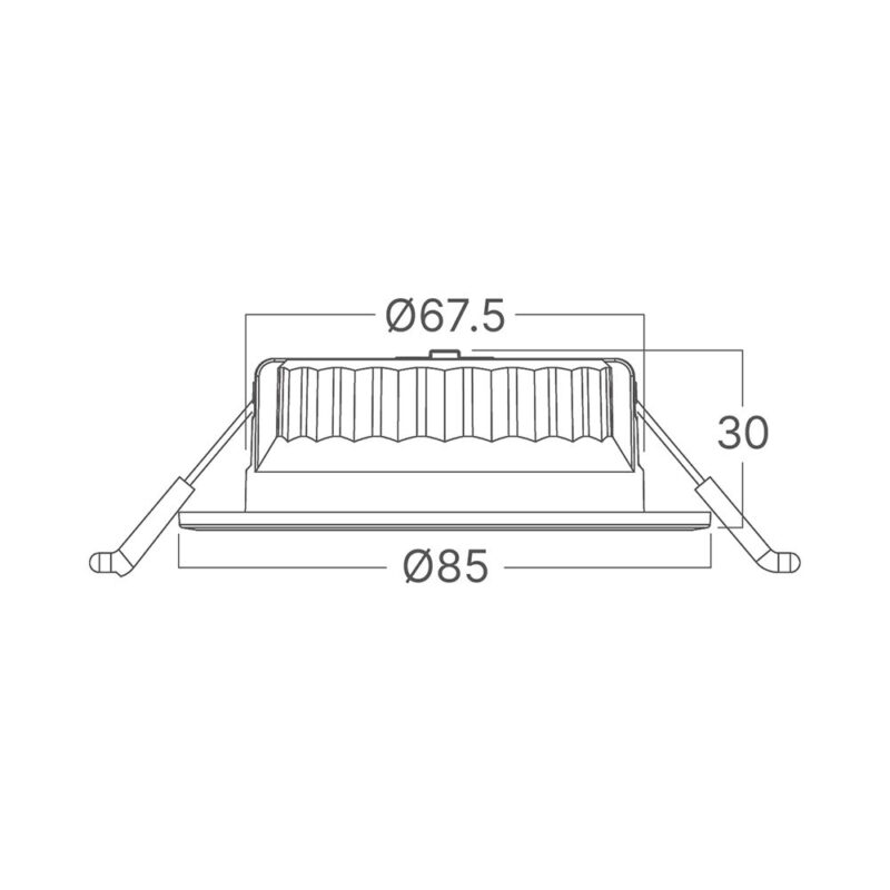 Σποτ Led 6.5W 3CCT RND Dimmable IP20 Λευκό / Μαύρο Braytron – BD01-60181