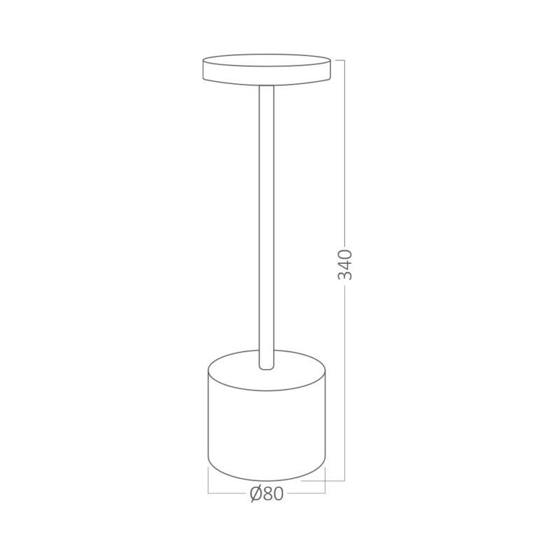 Επαναφορτιζόμενο πορτατίφ “Luxe” dimmable 2w 3CCT Braytron – BK06-01186