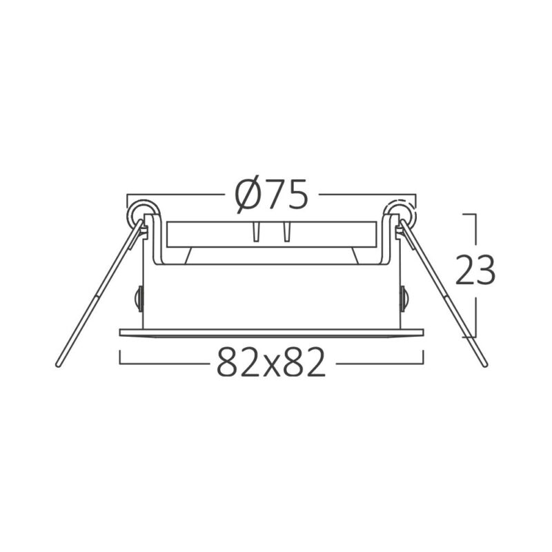BRY-MITTO-S-SQR-WHT-SPOTLIGHT Braytron – BH03-02040