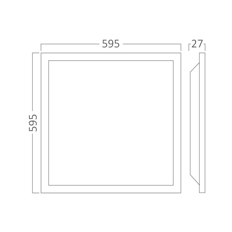 Φωτιστικό Πάνελ Led Backlite RC 40W 3CCT 60×60 Λευκό Braytron – BP27-26680