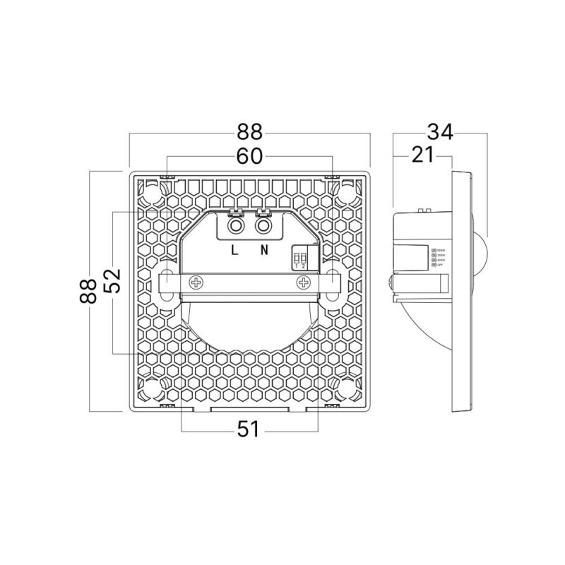 Απλίκα led “Step” 1,5w 90lm CCT Sensor Μαύρη Braytron – BH07-00381